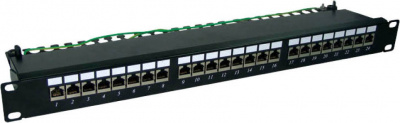 install Коммутационная панель Install 19" FTP кат.5e 24 портов RJ45 1U, DUAL IDC 34020