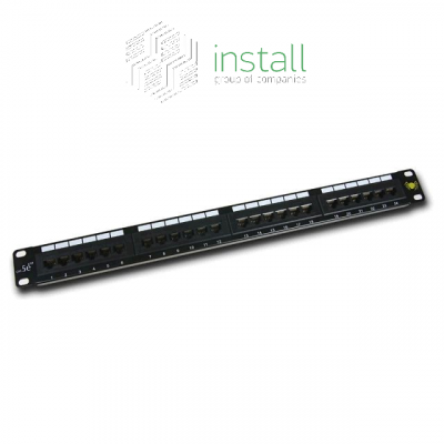 install Коммутационная панель Install 19" UTP кат.5e 24 портов RJ45 1U, DUAL IDC 34003
