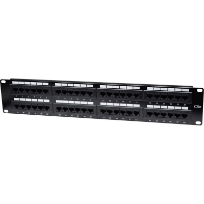 install Коммутационная панель Install 19" UTP кат.5e 48 портов RJ45 2U, DUAL IDC 34007